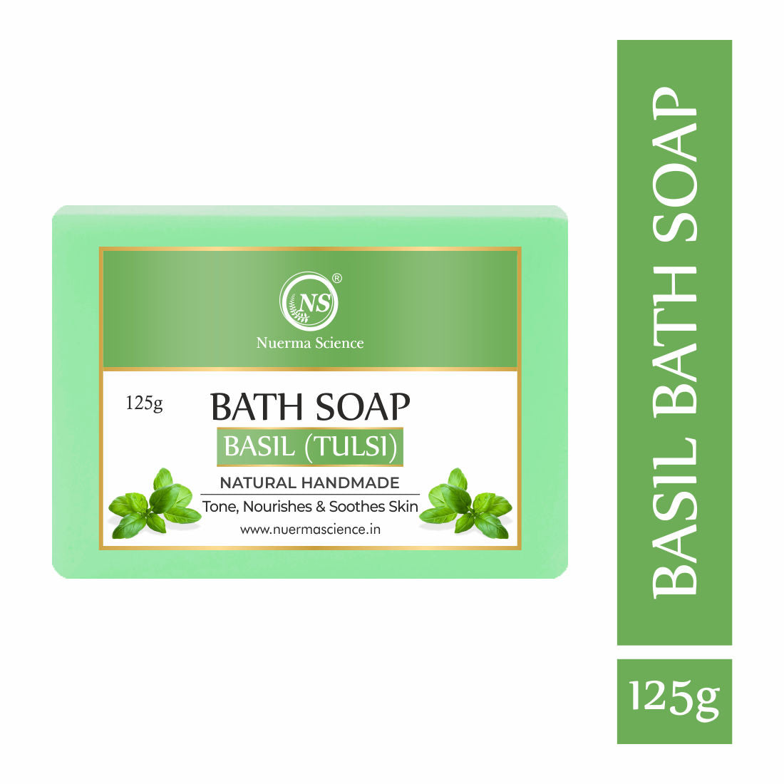 Natural Basil Handmade Soap
