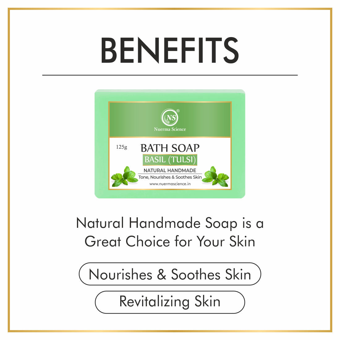Natural Basil Handmade Soap