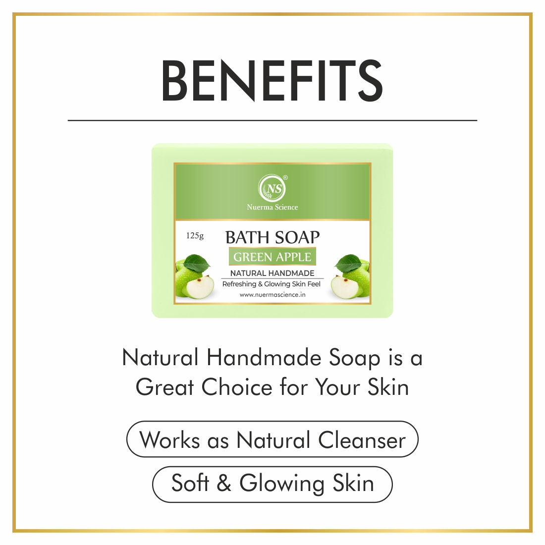 Natural Green Apple Handmade Soap
