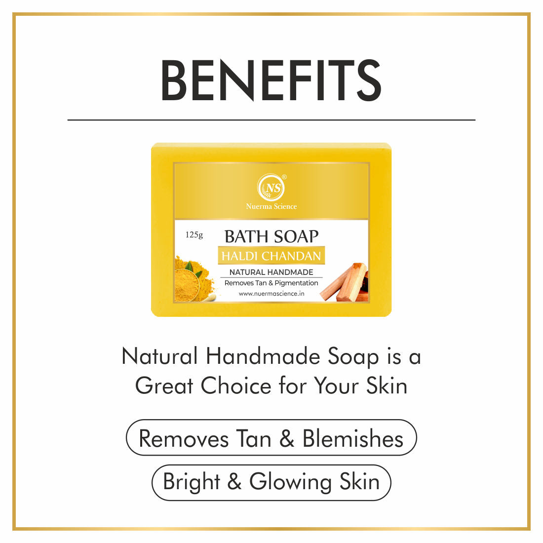 Natural Chandan Haldi Handmade Soap
