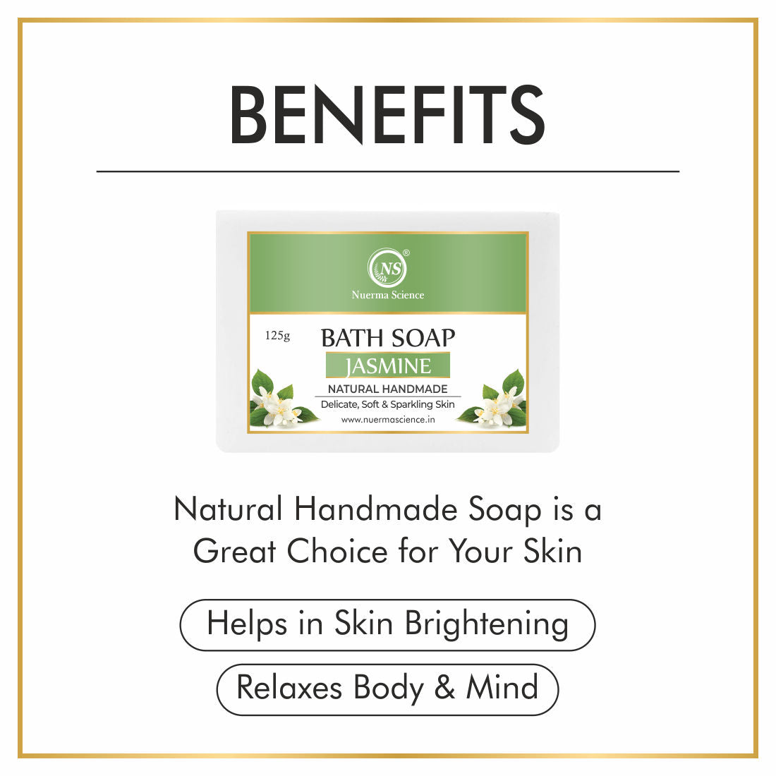 Natural Jasmine Handmade Soap