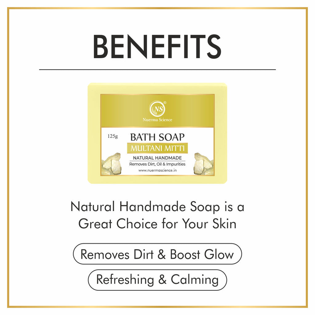 Natural Multani Mitti Handmade Bath Soap
