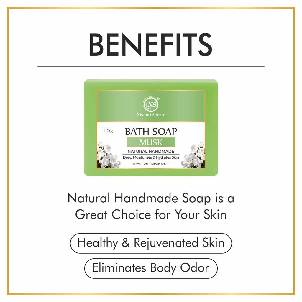 Natural Musk Handmade Bath Soap