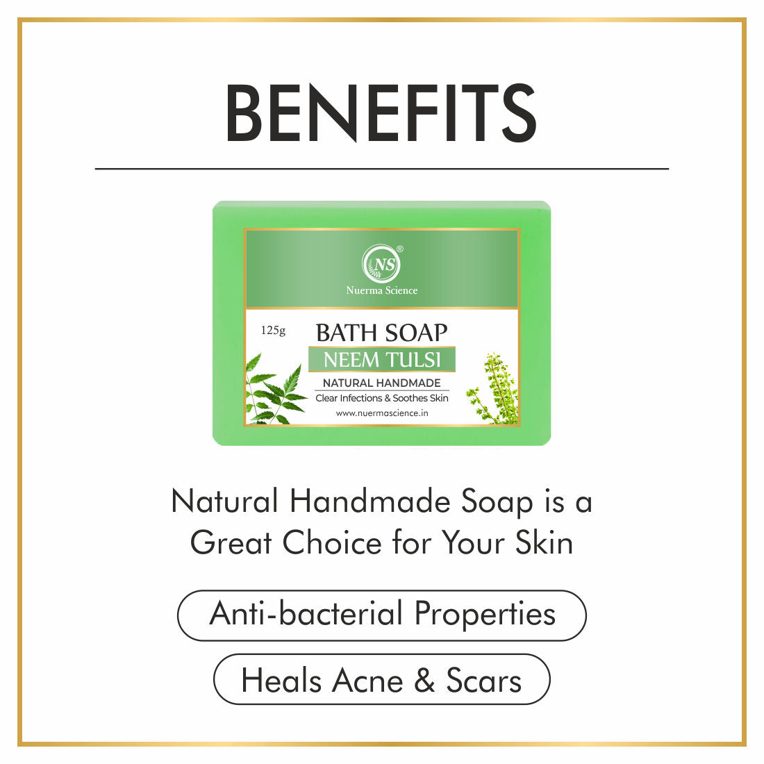 Natural Neem Tulsi Handmade Soap