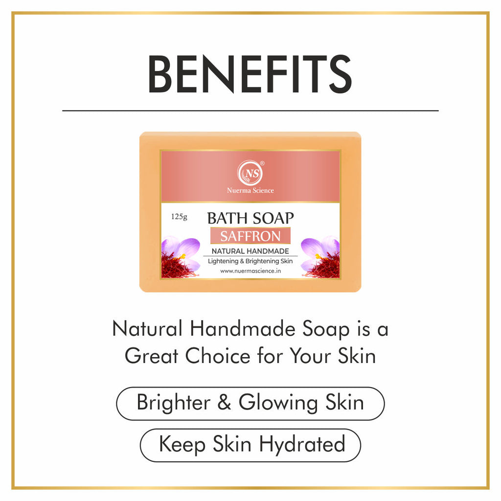 Natural Saffron Handmade Bath Soap