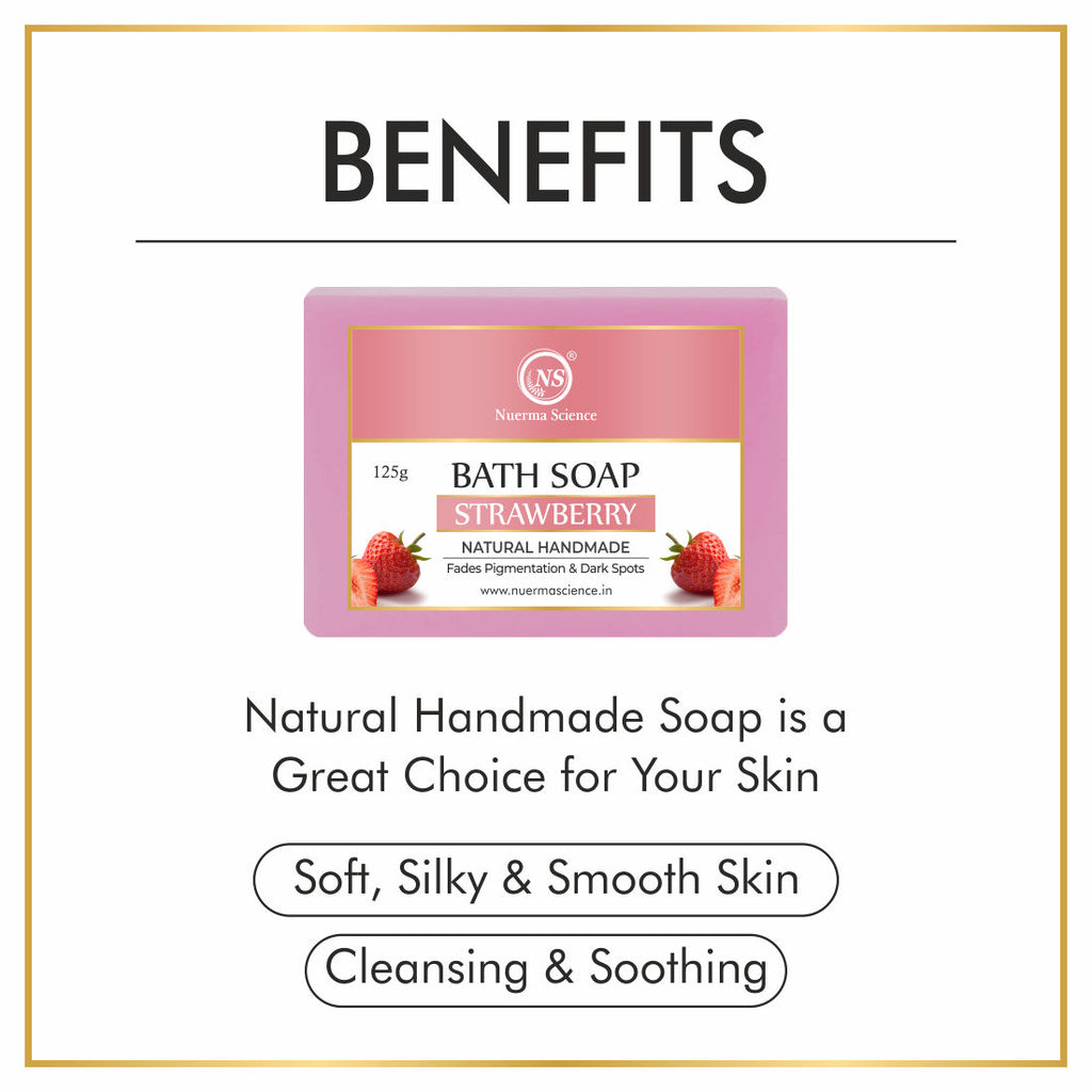 Natural Strawberry Handmade Bath Soap