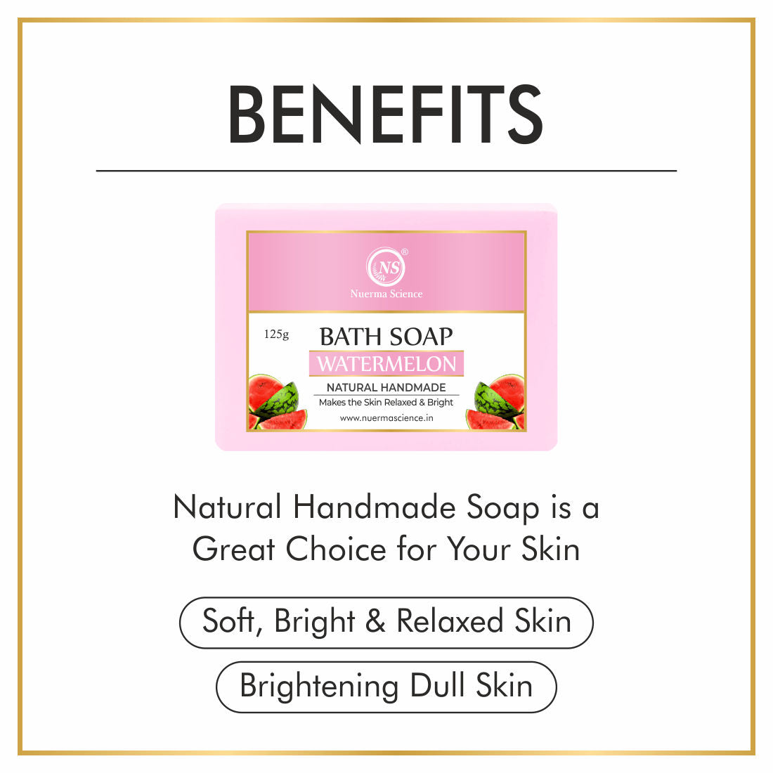 Natural Watermelon Handmade Bath Soap