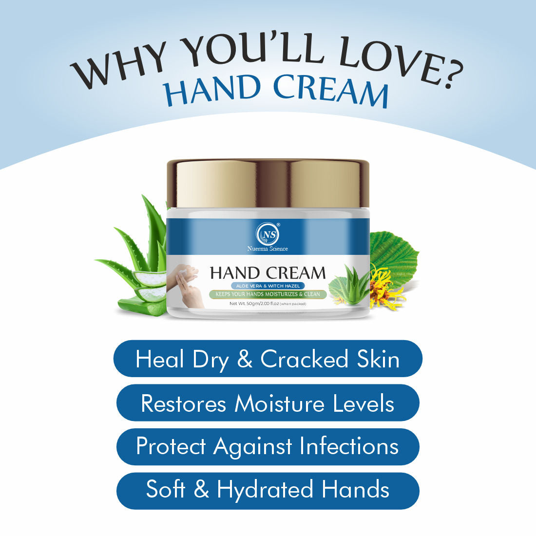 Aloe Vera & Witch Hazel Hand Cream