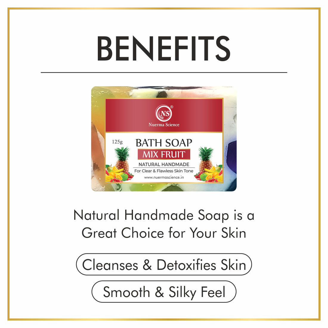 Natural Mix Fruit Handmade Soap