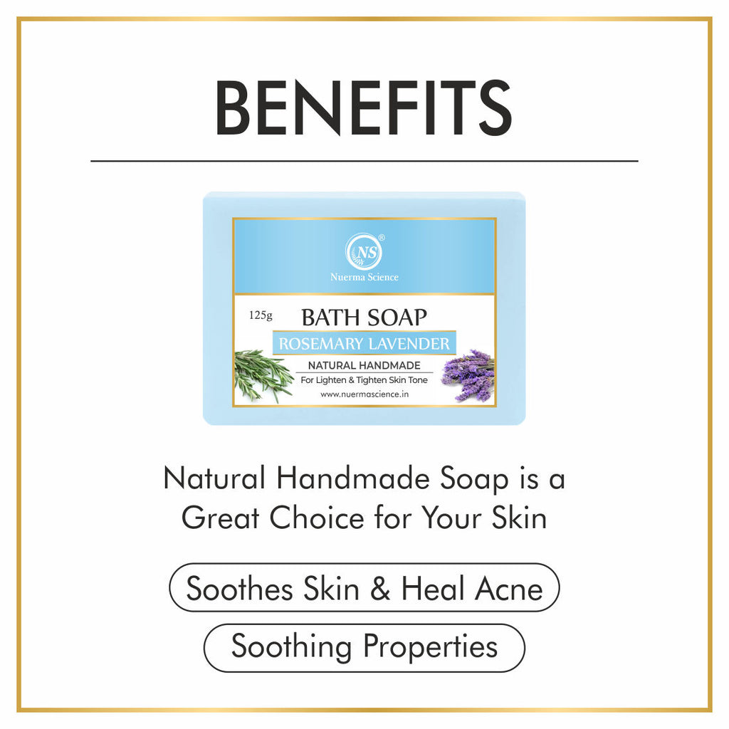 Natural Rosemary Lavender Handmade Soap