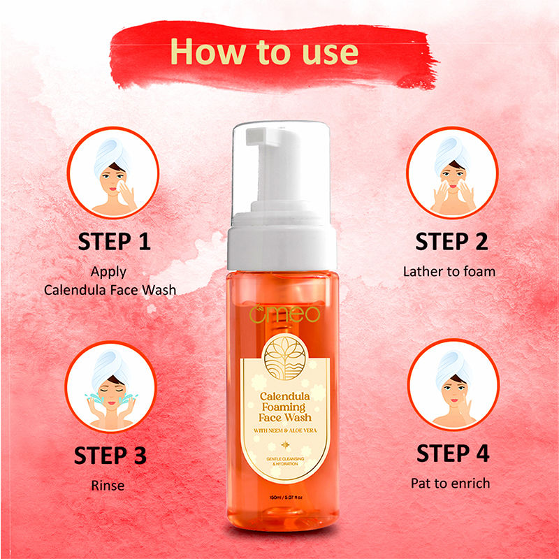 Calendula Foaming Face Wash - Gentle, Daily Use, Safe For All Skin Types