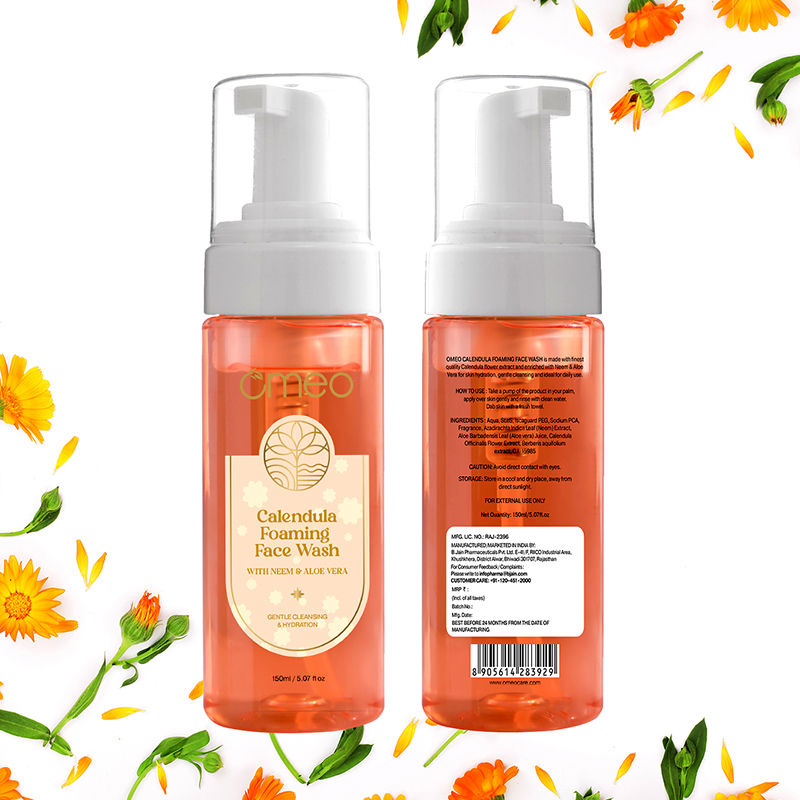 Calendula Foaming Face Wash - Gentle, Daily Use, Safe For All Skin Types