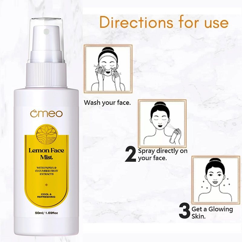Lemon Face Mist With Papaya & Cucumber Extract - Cool & Refershing