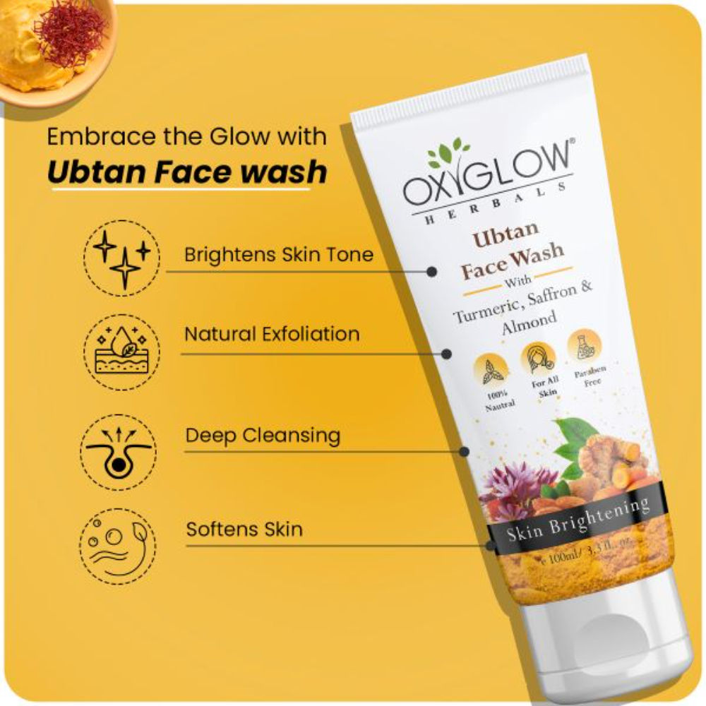 Ubtan Face Wash With Turmeric, Saffron & Almond