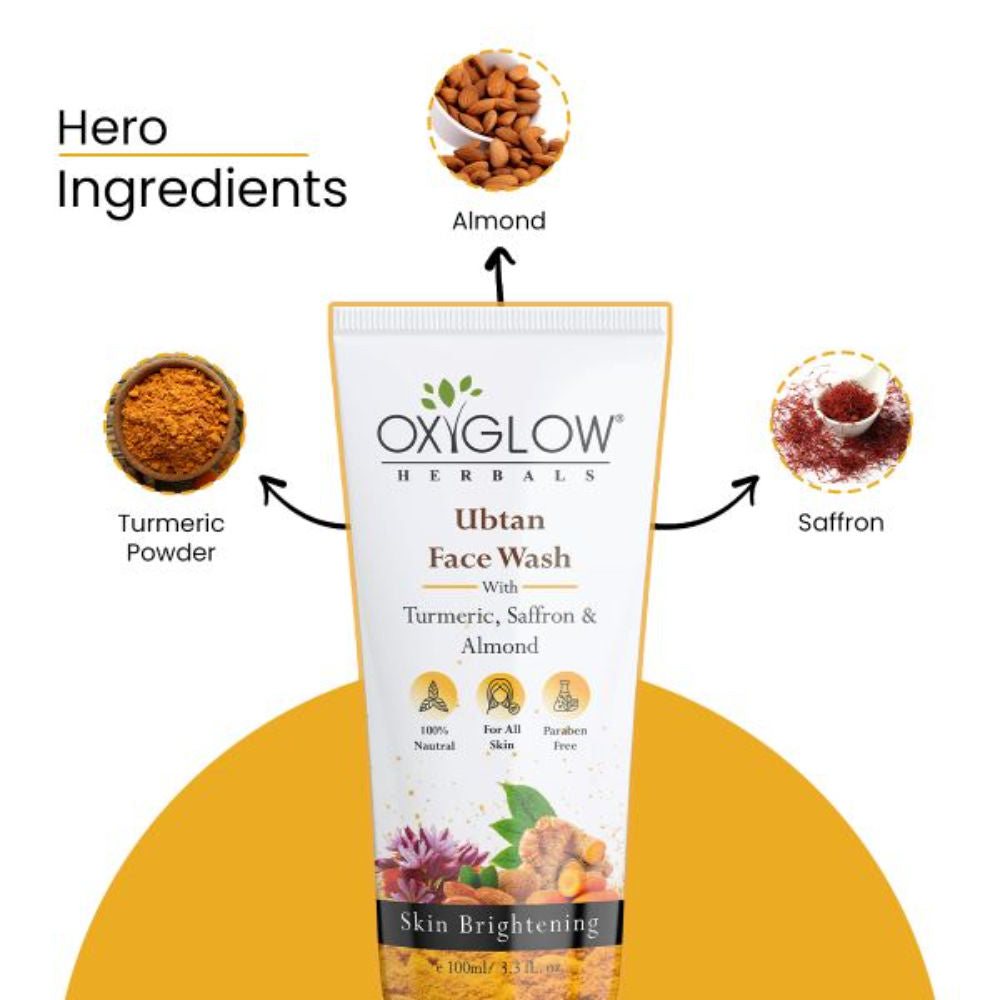 Ubtan Face Wash With Turmeric, Saffron & Almond