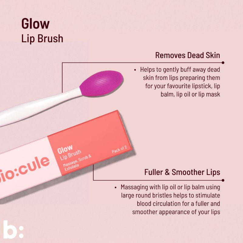 Glow Lip Brush For Lip Scrubbing, Exfoliation & Massage