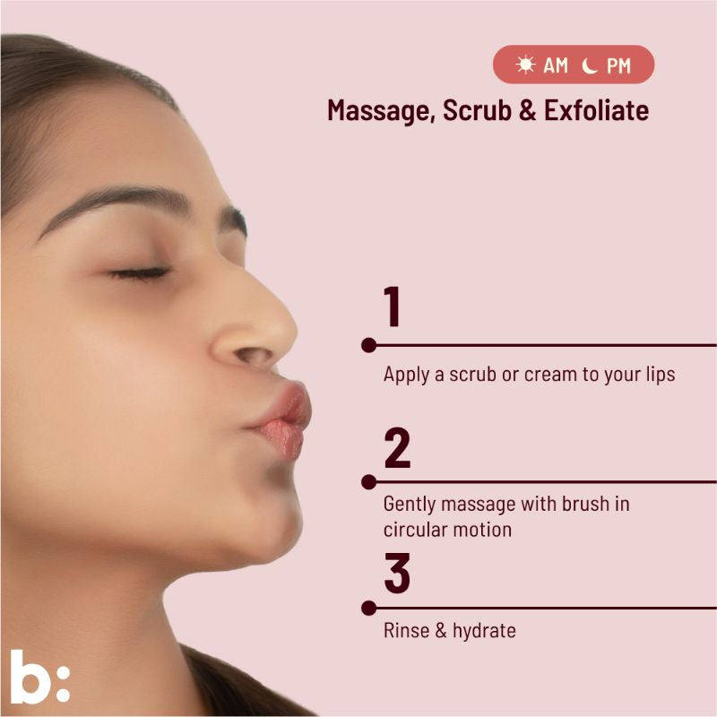 Glow Lip Brush For Lip Scrubbing, Exfoliation & Massage