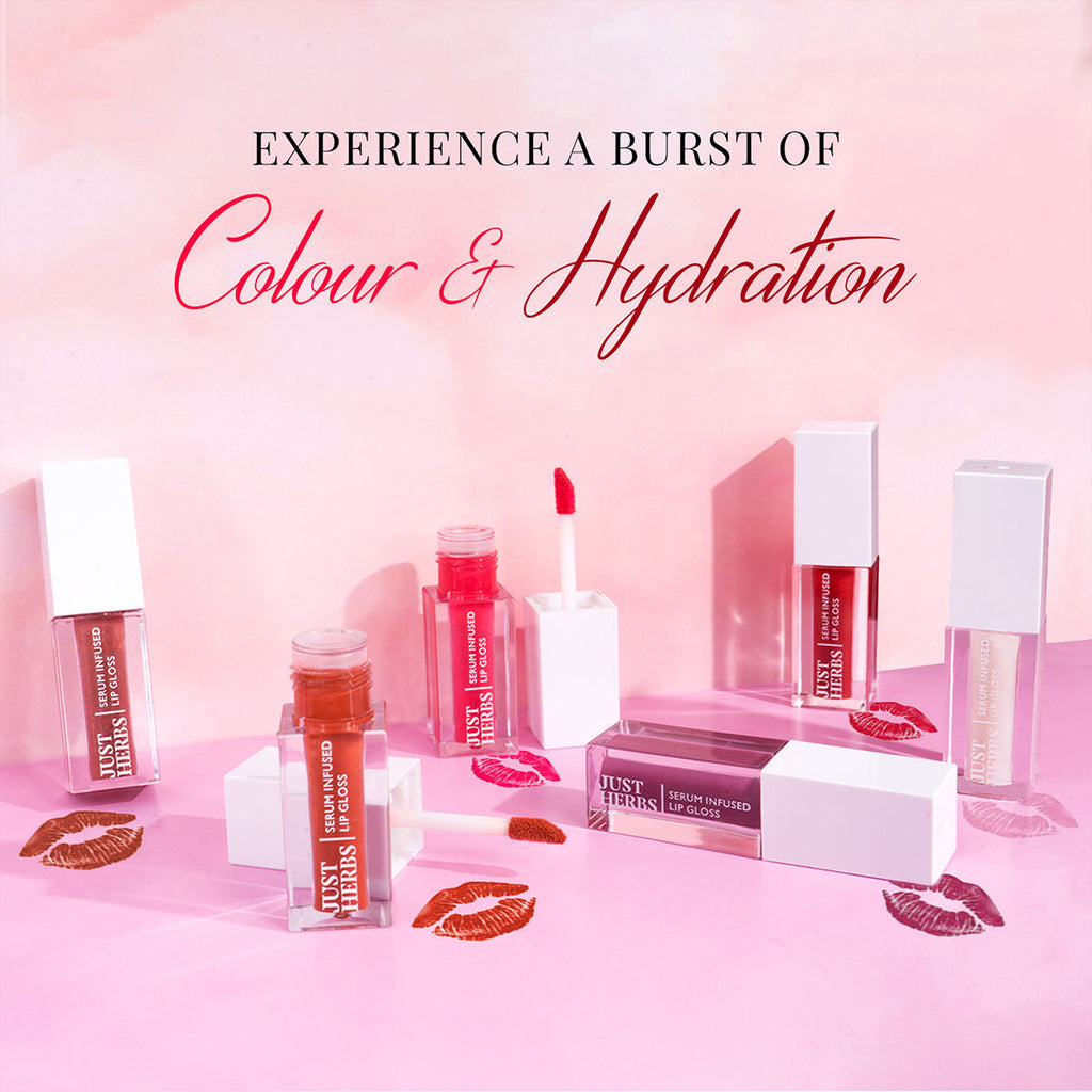 Serum Infused Lip Gloss, Cherry Blossom – Glossy Finish & Hydrating Feel
