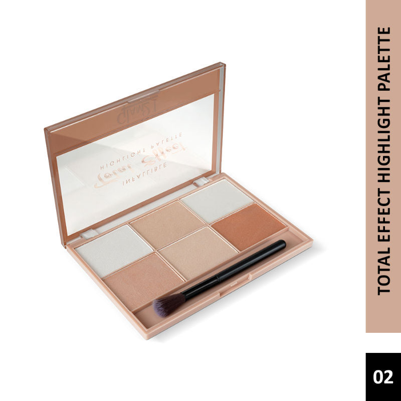 Total Effect 6 Shades Highlighter Palette - Shade 02