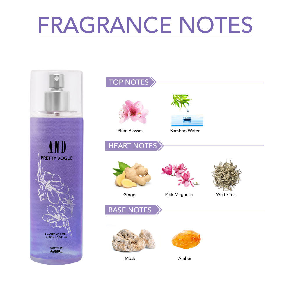 And Pretty Vogue Body Mist Perfume For Women