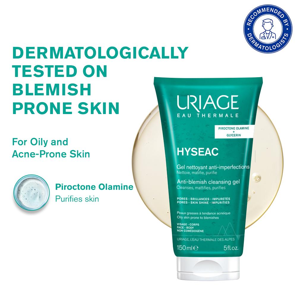 Hyseac Gentle Gel Face Wash for Oily Acne Prone Skin Foams, Purifies & Eliminates Excess Oil