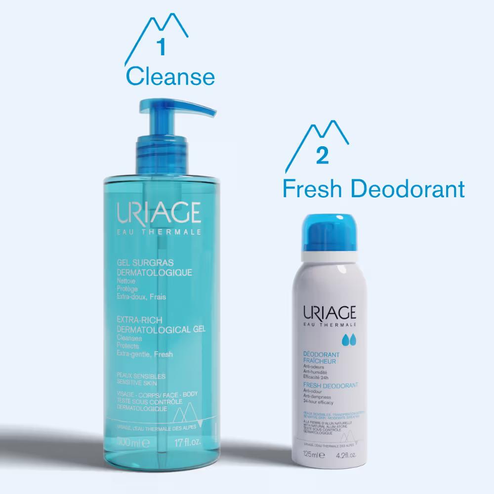 Fresh Body Deodorant Spray with Alum & Sweet Almond Oil Dermat Recommended for Sensitive Skin