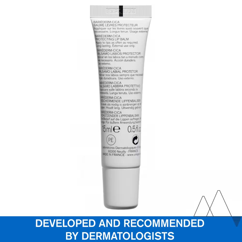 Bariederm-Cica Protecting Dermat Recommended Lip Balm Repairs Soothes Chapped Damaged Lips