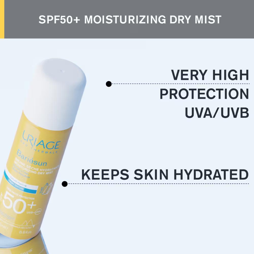 Bariesun Moisturizing Dry Touch Sunscreen Spray Mist SPF50+ with Vitamin E Dermat Recommended