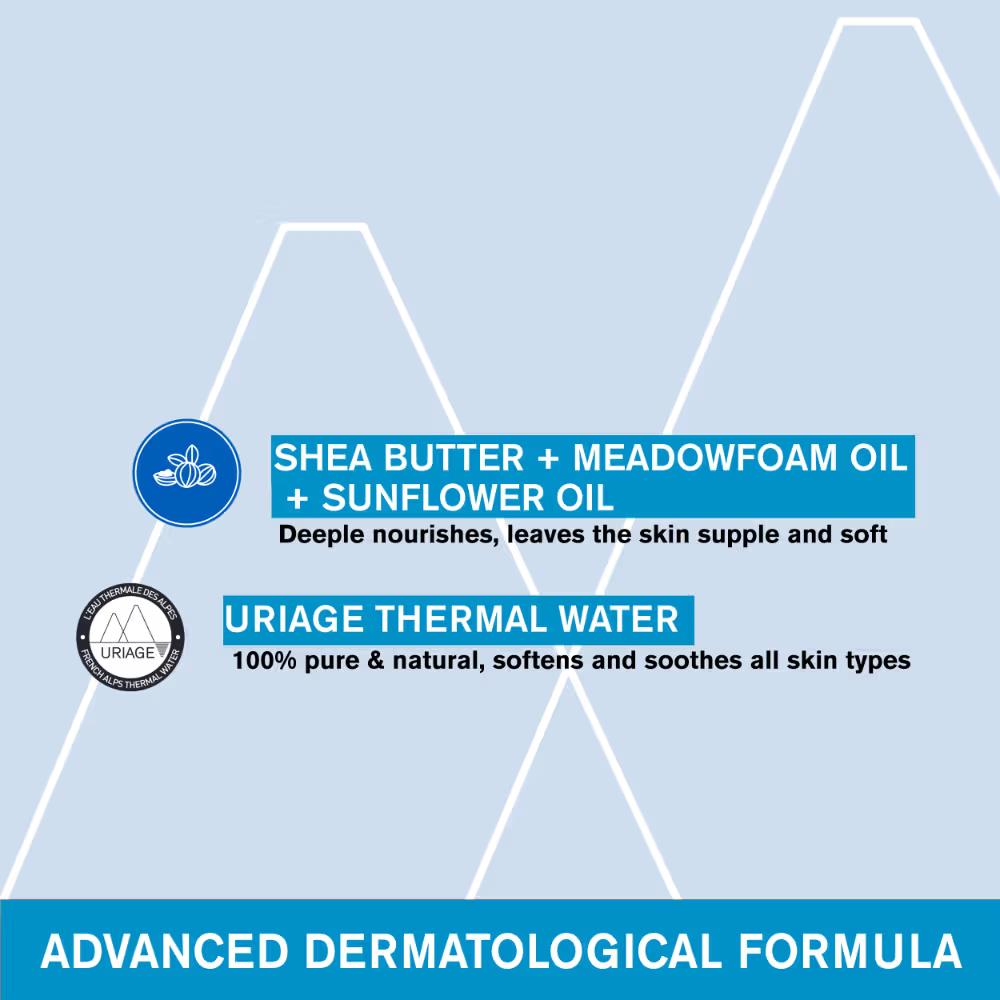 Cleansing Cream With Shea Butter, Glycerine For Sensitive Skin On Face & Body, Soap-Free