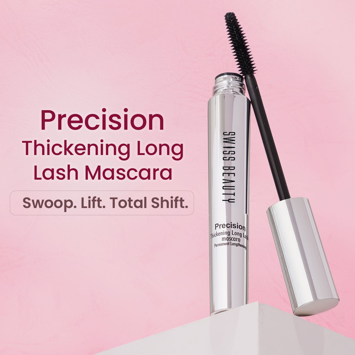 Precision Thickening Long Lash Mascara ,Waterproof , Smudge-Proof - Black