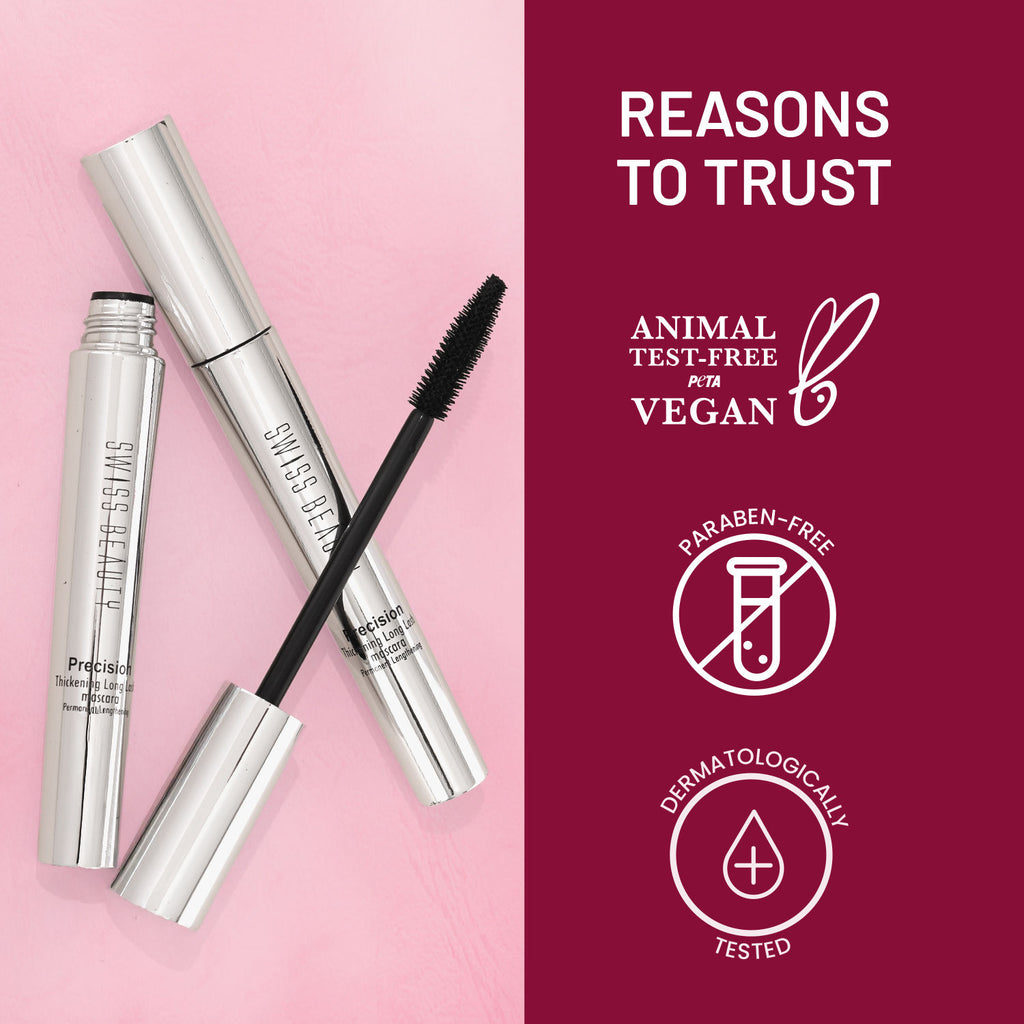 Precision Thickening Long Lash Mascara ,Waterproof , Smudge-Proof - Black