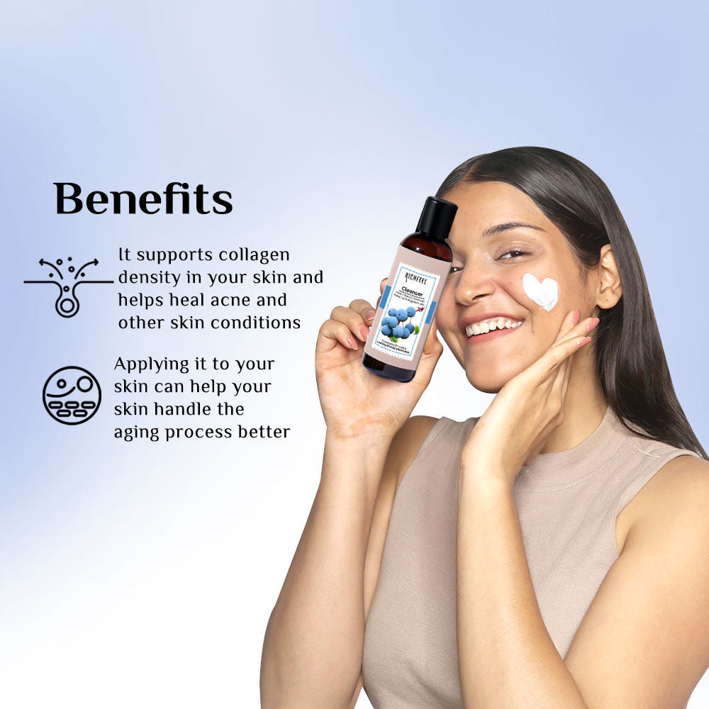 Gentle Face Cleanser for Dry to Normal, Sensitive Skin - Hydrating, Removes Dirt & Makeup