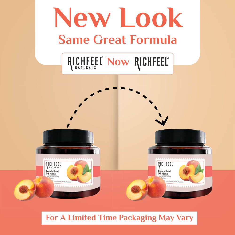 Peach Peel Off Mask for Glowing Skin , Deep Cleansing, Blackhead Removal, Cooling Effect