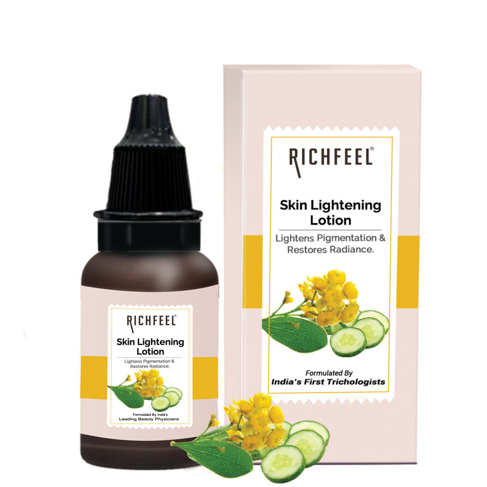Skin Lightening Lotion - Reduces Pigmentation, Lightens Spots & Tan, Non-Oily Base