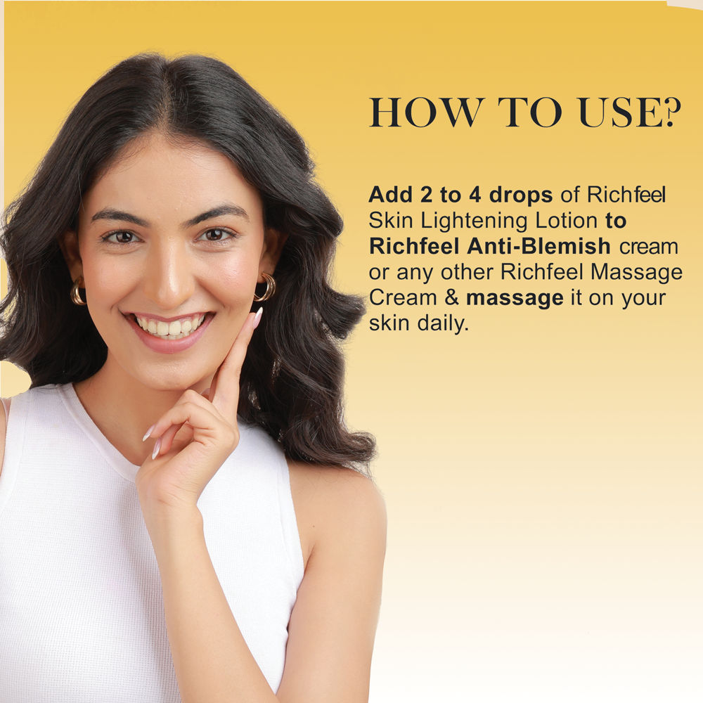 Skin Lightening Lotion - Reduces Pigmentation, Lightens Spots & Tan, Non-Oily Base