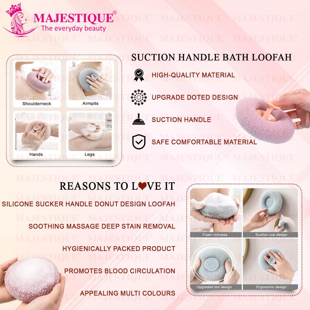 Ball Loofah With Suction Handle