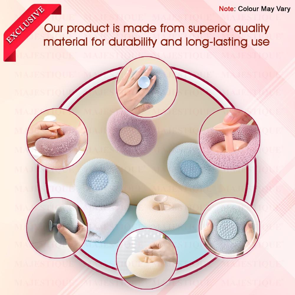 Ball Loofah With Suction Handle