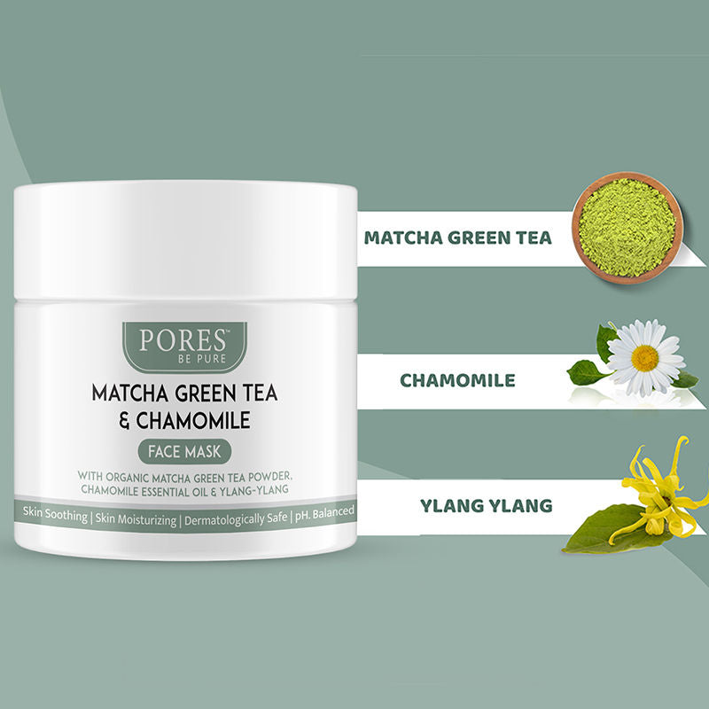 Matcha Green Tea Clay Face Mask With Green Tea