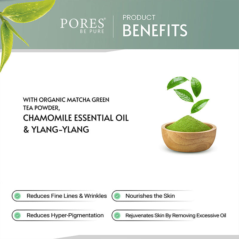 Matcha Green Tea Clay Face Mask With Green Tea