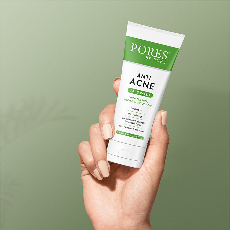 Anti Acne Gel Face Wash With 1% Salicylic Acid, Tea Tree & Neam