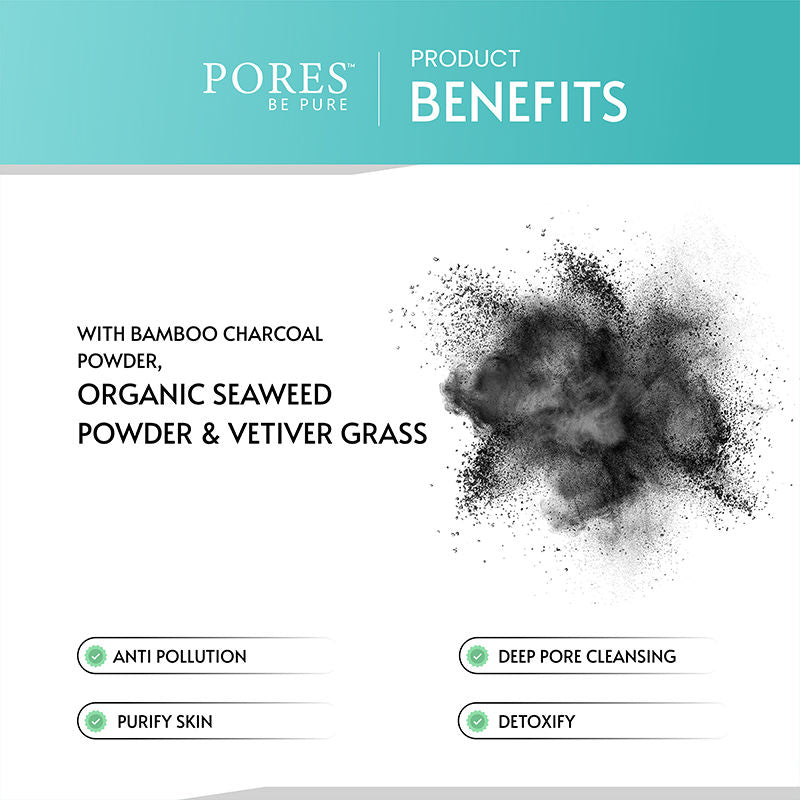 Charcoal Face Wash With Seaweed Algae