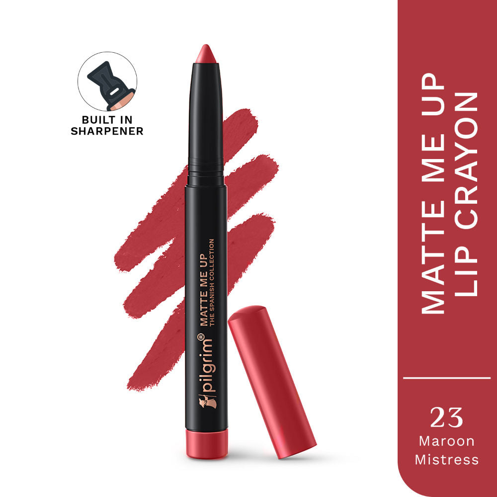 The Spanish Collection Matte Me Up Lip Crayon - 23 Maroon Mistress