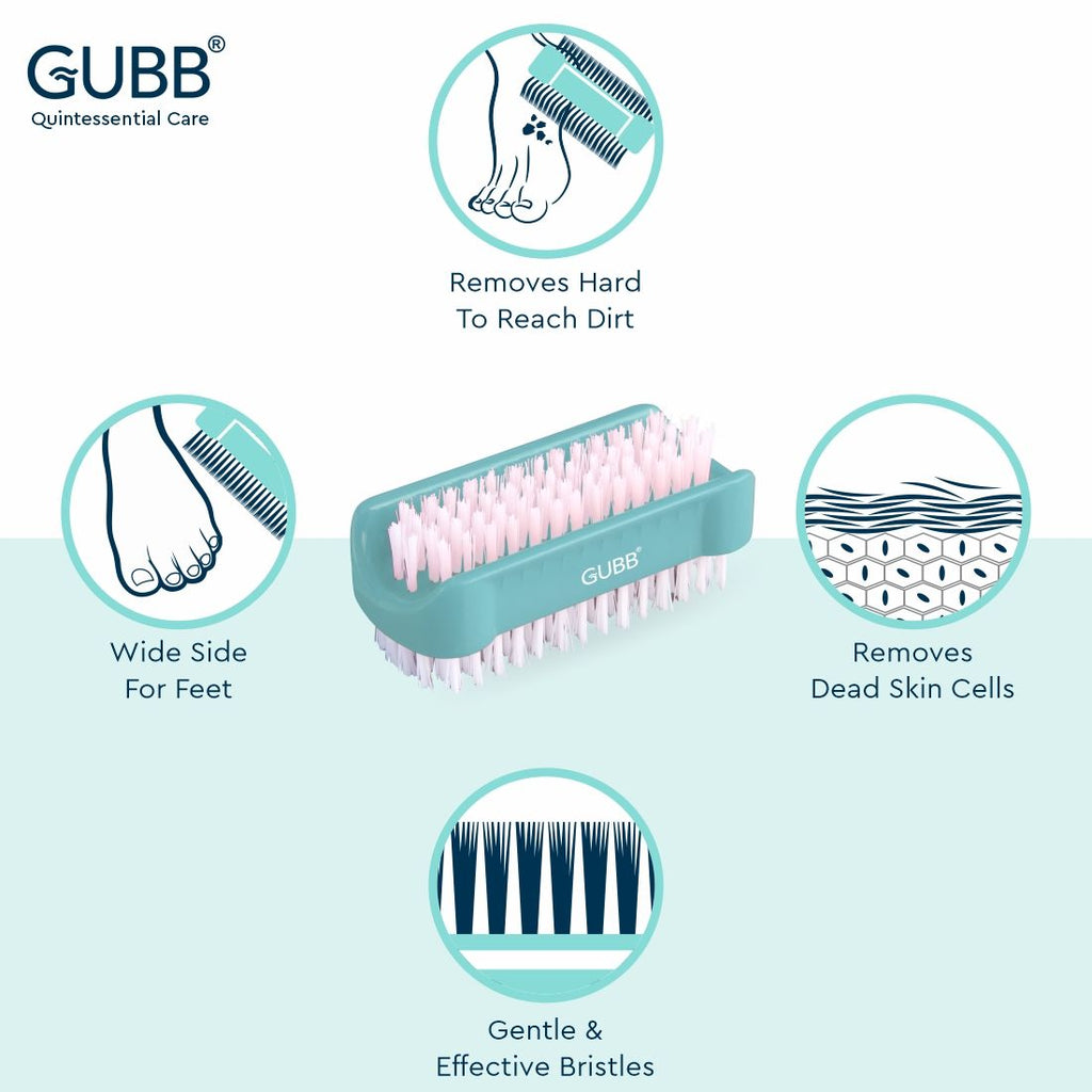 2 In 1 Nail Cum Foot Cleaning Brush