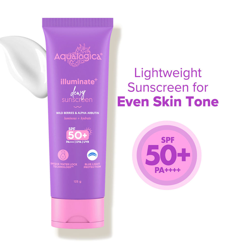 Illuminate+ Dewy Lightweight Sunscreen Gel SPF 50+ PA++++ for All Skin Types