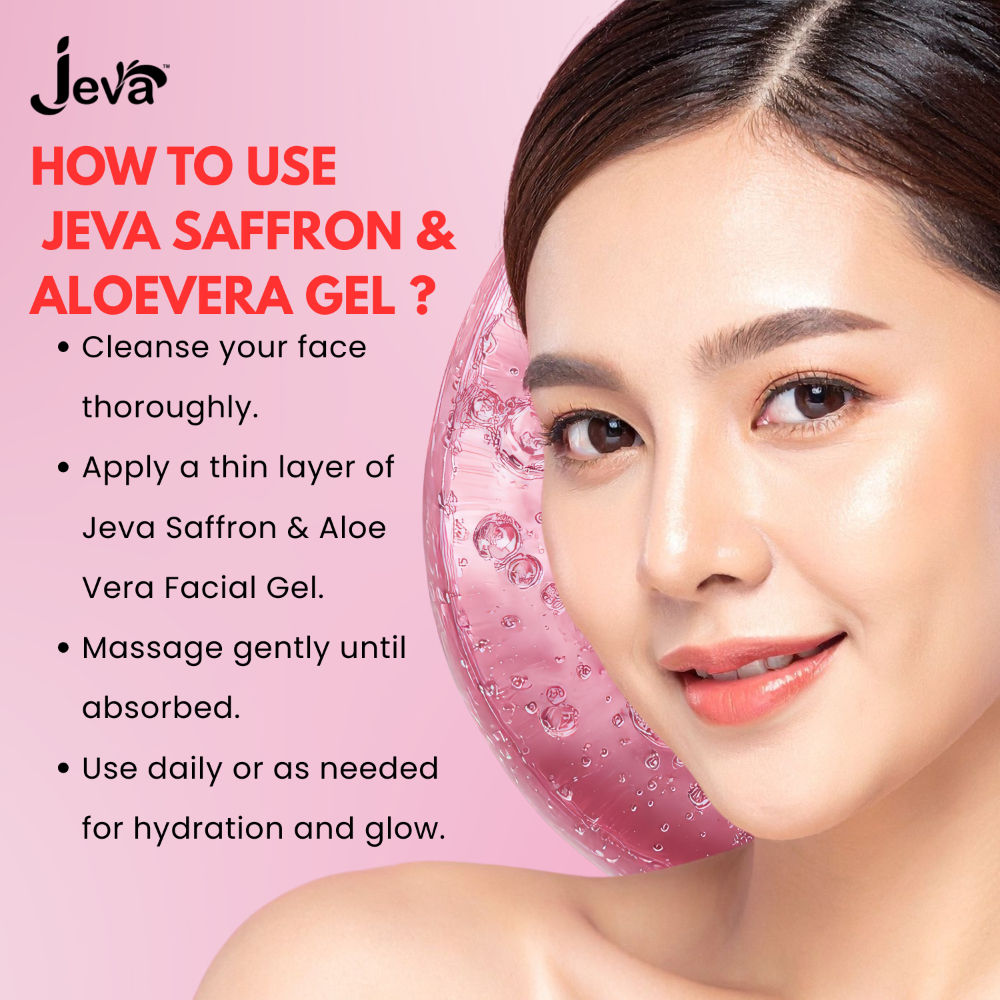 Aloe Vera Gel with Saffron - Hydrating, Brightening & Skin Revitalizing Care