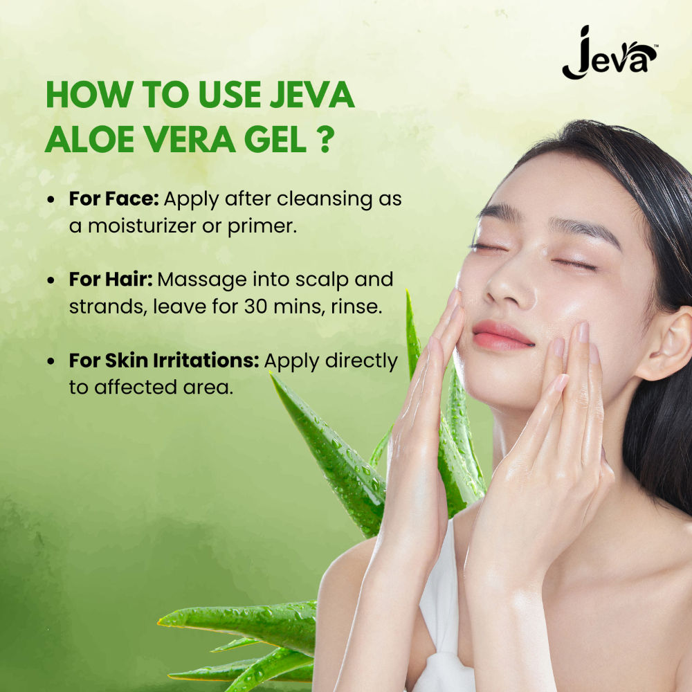 Aloe Vera Gel - Hydrating & Revitalizing Care for Young, Radiant Skin & Hair