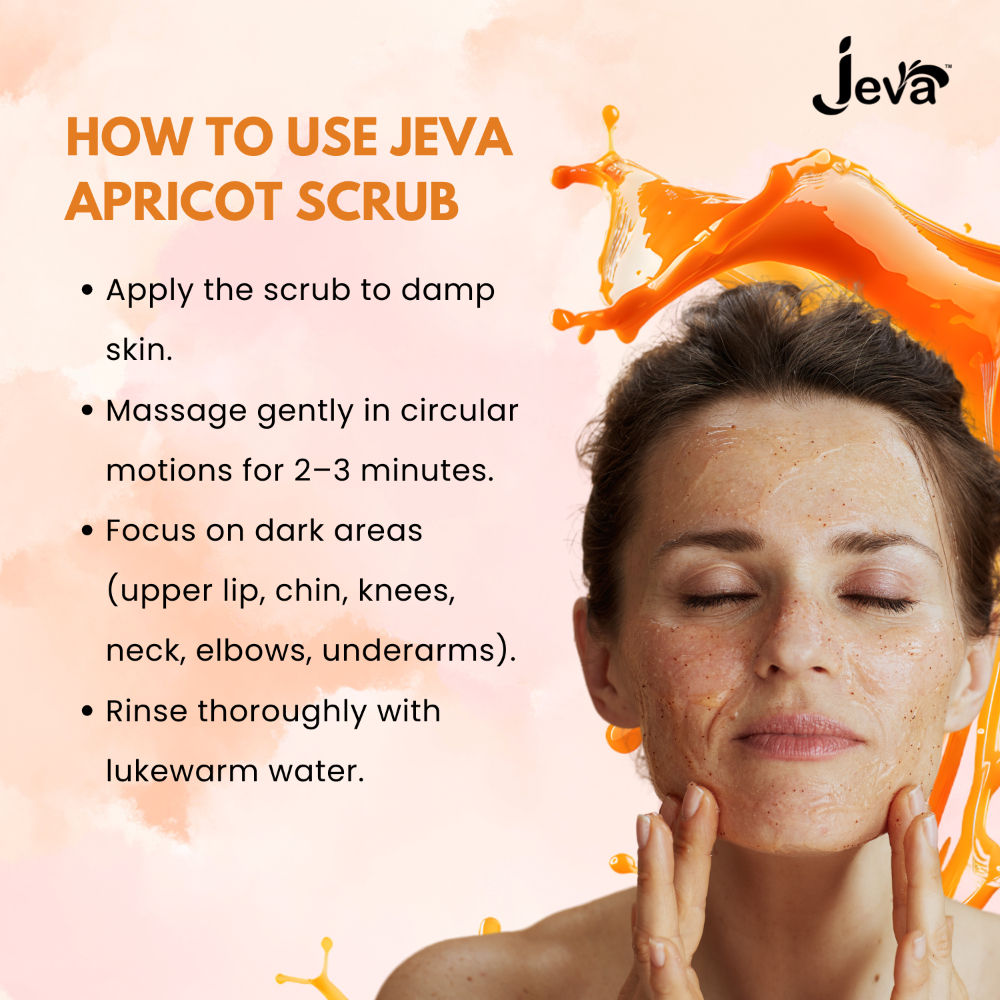 Apricot Body Scrub - Exfoliating & Dark Spot Reducing Gel for Radiant Skin