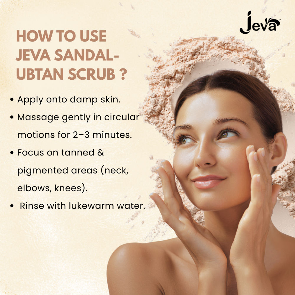 Sandal Ubtan Scrub with Haldi & Chandan - Natural Glow & Skin Brightening Gel