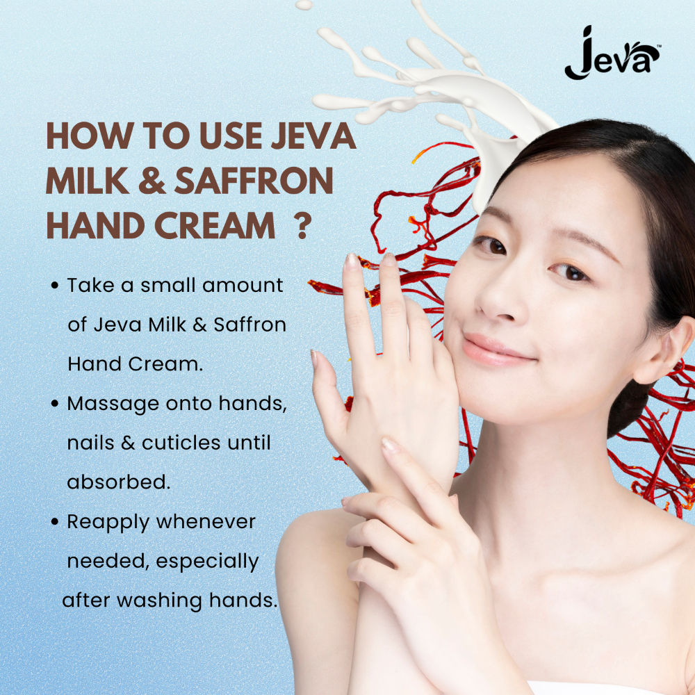 Milk and Saffron Hand Cream with Shea Butter Deep Moisturizing and Softening Gel