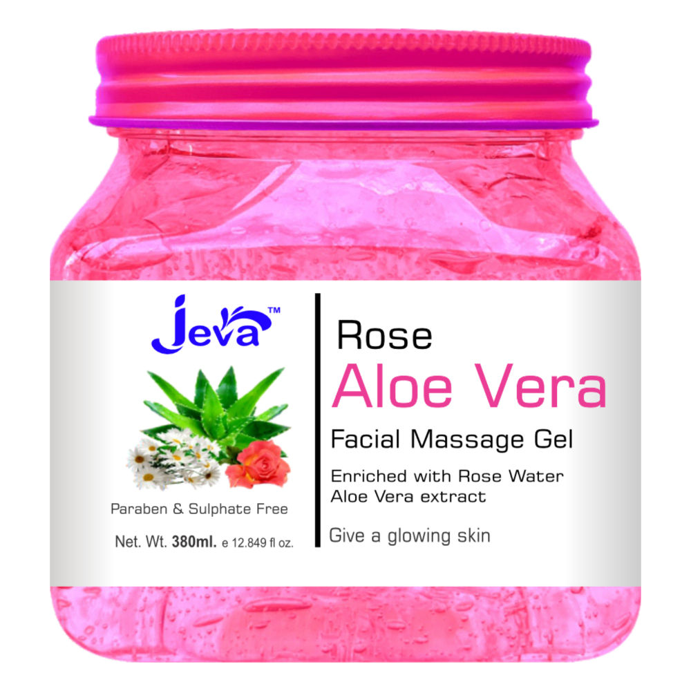 Rose and Aloe Vera Facial Massage Gel Soothing and Hydrating Gel for Radiant Skin